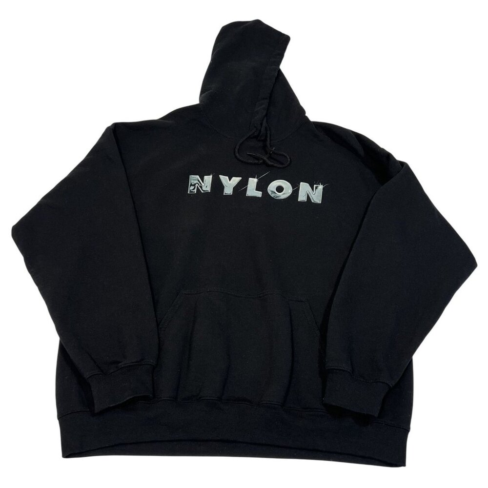 Nylon Desert Disco Hoodie in Black